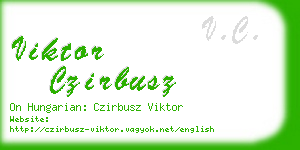 viktor czirbusz business card